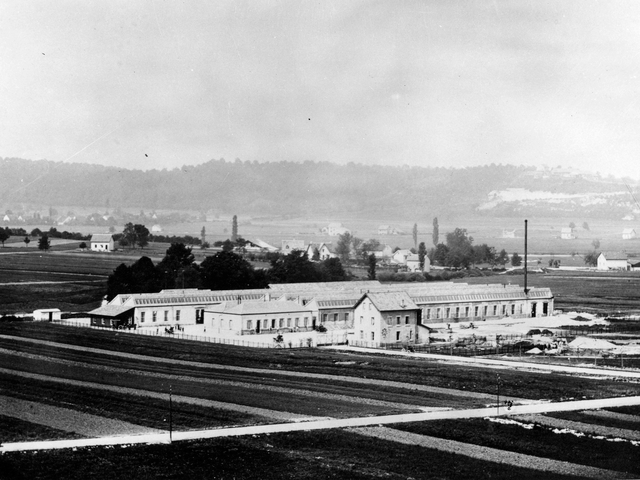 L'usine de la Socit des automobiles Peugeot  Audincourt